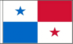 Panama Hand Waving Flags